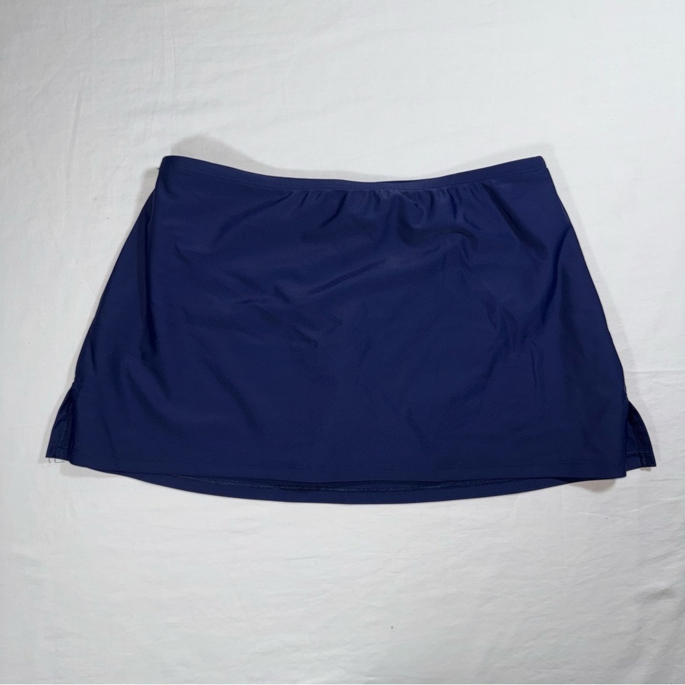 Croft & Barrow Women's Navy Blue Swim Skirt with Built-in Brief Size 6